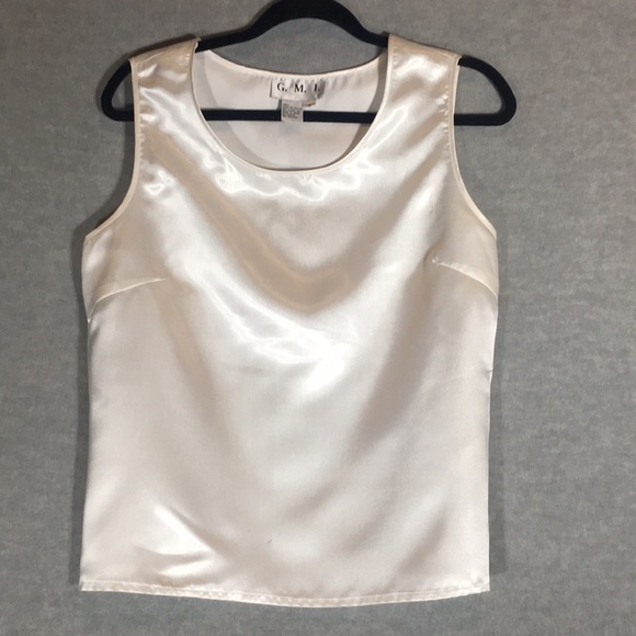 G M I Sparkly Satin Sleeveless Wardrobe Staple Special Occasion Evening Event - Picture 1 of 13